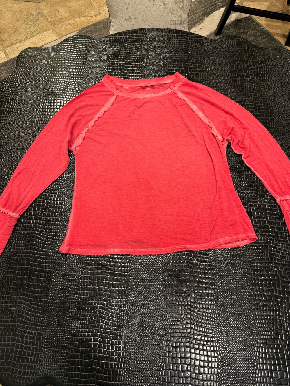 Women’s Zenana Thin Long Sleeve Top - Pink